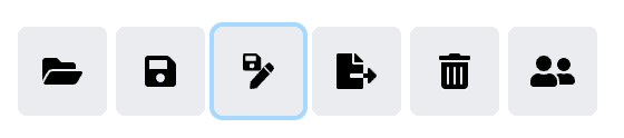 Excalidraw app toolbar on Chrome desktop with a 'Save' and a 'Save As' button. Excalidraw app toolbar on Chrome desktop with a 'Save' and a 'Save As' button.